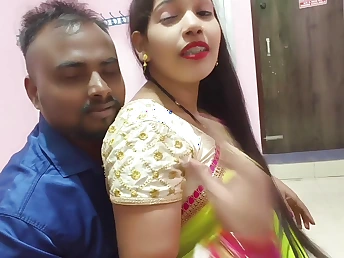 Desi couple Odia XXX & Fucky-fucky Utter share hard-fucked hubby in their yoyo bedroom