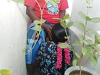 See Saanthi2's gigantic udders juggle as she gets a super-steamy mitt job from Vetrivel in the Indian Tamil village