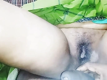 Observe this red-hot Indian pal poke her homie's taut pussy in a saree aunty movie part 2