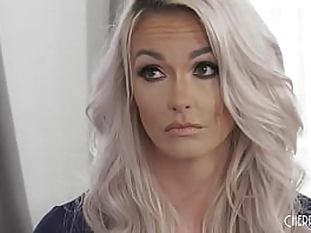 Brooke Paige, the blondie step-mother, hankers a rock-hard man sausage from her son, Sonnie!