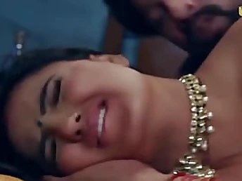 Desi Indian duo share ample udders and hefty culo in nasty Ullu hook-up