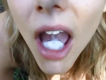 Point of view blowjob on outdoor w amateur sexy teen