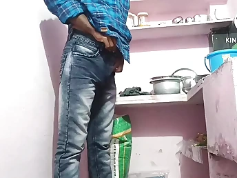 Insane Japanese maid in high high-heeled shoes predominates kitchen with balloon have joy and indian foot fetish