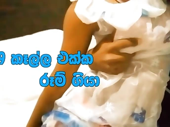 Desi nubile gets her taut twat plowed in Sri Lankan Guest room Romp vid