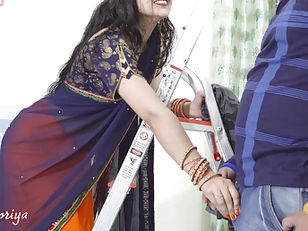Your Priya's cock-squeezing rump gets ravaged hard & fast after an ice massage on her saree