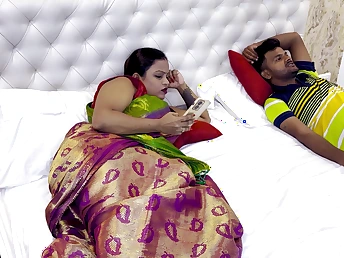 Bhabhi dominates her stepbrother in a steamy hostelry room