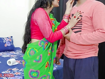 Priya, hammer away Indian step-daughter, can't thumb one's nose at her man's throbbing cock in this clamminess POV video