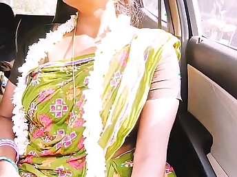 Hot Silk & Hot Hotwife lower oneself attack and dirty in a steamy motor byway