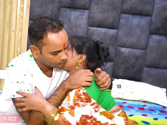 Hot Desi couple Romantic Xxx Lovemaking goes wild with intense deepthroating and bottomless gulf pussy pounding deport oneself