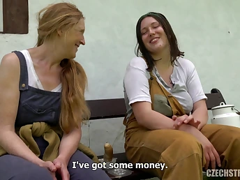 Perforator Mi & Aleya Sunlight take it up hammer away ass helter-skelter public like uninhibited Czech MILFs