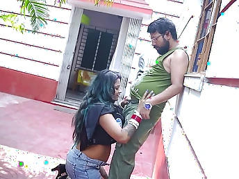 Desi BENGali Couple Harcore Butt-Poked & Depopulate Outdoors more a Homemade Vid