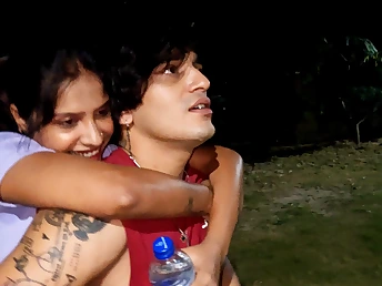 Desi Gf Beau & Akash Gonzo Kising realize their tight holes drilled wits Hefty Manhood's Mandingo in this steamy Indian