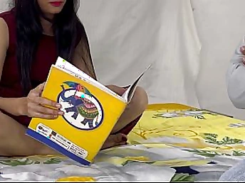 Indian Desi Hancock gets rough fucked unconnected with her tuition professor's big cock