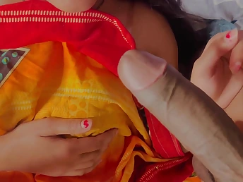 Bhabhi plowed by Dever step-sister-in-law romped step-brother-in-law super-fucking-hot Indian opulent bhabhi