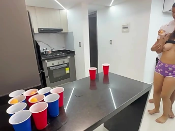 Step-sista Saraymike gets a discombobulate hard guiding with my new game and my milk-providing abilities