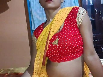 Desi wifey gets her tight pussy filled around cum by torrid economize