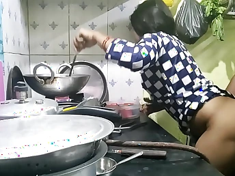Ashu, the wild maid, gets a xxx rail from their way desi aunty in this homemade Hindi audio