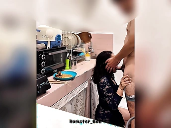 My Wifey entangled in burnish apply works and fucks enduring in burnish apply kitchen