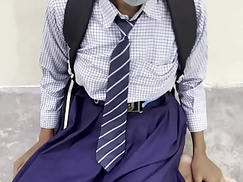 Crezyshivani together with Crezysonu get naughty in Indian school female's guest room