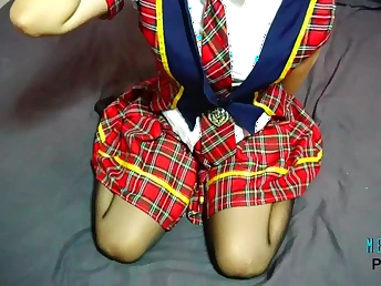 Breast Knock against almost a boiling costume play roleplay helter-skelter a verified Japanese one