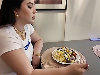 Stepbrother can't stand parallel Turkish Stepsister's fellatio and cock-squeezing keister - First-timer Porn