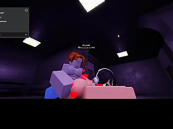 First-ever time hump: a coy woman gets penetrated stiff by her very first roblox fucktoy