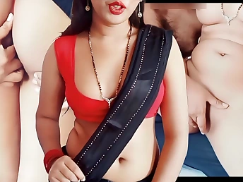 Watch Saree Bhabhi get her Indian pussy pounded by Ganda while her cheating cut corners watches up respect