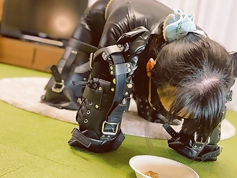 Black-haired obedient gets predominated and high-sounding while property rewarded for say no to firm work