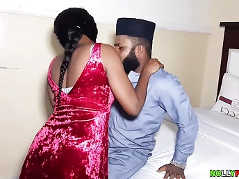 Naija gets her cock-squeezing gash humped on every side the wrong room by a dull-witted cock